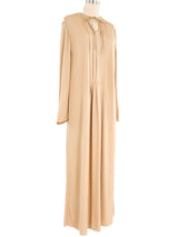 Gianni Versace Beige Jersey Caftan Dress arcadeshops.com
