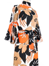 Graphic Floral Printed Maxi Dress Dress arcadeshops.com