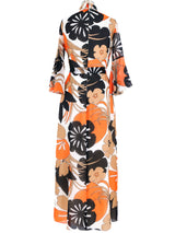 Graphic Floral Printed Maxi Dress Dress arcadeshops.com