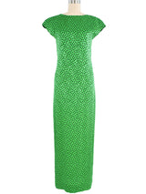 Valentino Dot Printed Gown Dress arcadeshops.com