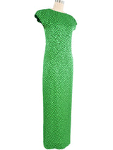 Valentino Dot Printed Gown Dress arcadeshops.com