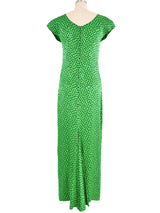 Valentino Dot Printed Gown Dress arcadeshops.com