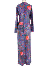 Malcolm Starr Floral Sequined Dress Dress arcadeshops.com
