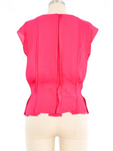 Yves Saint Laurent Paneled Silk Top Top arcadeshops.com
