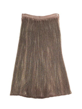 Krizia Pleated Metallic Skirt Bottom arcadeshops.com