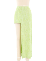 Moschino Cheap and Chic Pistachio Asymmetrical Skirt Ensemble Suit arcadeshops.com