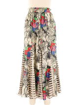 Diane Freis Metallic Mixed Print Maxi Skirt Ensemble Suit arcadeshops.com