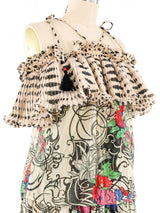 Diane Freis Metallic Mixed Print Maxi Skirt Ensemble Suit arcadeshops.com