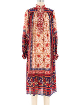 Ritu Kumar Block Printed Silk Dress Dress arcadeshops.com