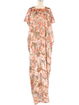 Peach Metallic Caftan Dress arcadeshops.com
