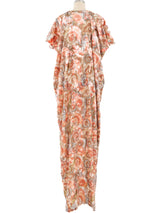 Peach Metallic Caftan Dress arcadeshops.com