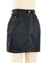Jean Paul Gaultier Jeans Sateen Mini Skirt Bottom arcadeshops.com
