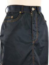 Jean Paul Gaultier Jeans Sateen Mini Skirt Bottom arcadeshops.com