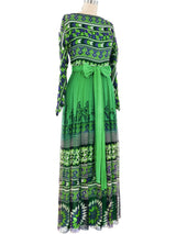 1970s House of Arts Emerald Dress Dress arcadeshops.com