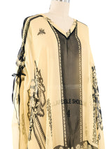 Jean Paul Gaultier Silk Chiffon Top Top arcadeshops.com