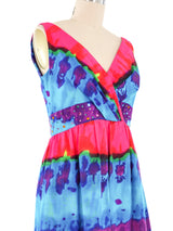 1960's Tie Dye Style Palazzo Pant Jumpsuit Suit arcadeshops.com