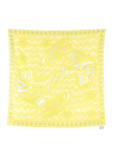 Emilio Pucci Yellow Printed Cotton Scarf Accessory arcadeshops.com