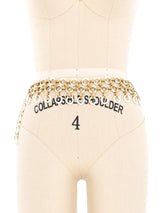 Yves Saint Laurent Enameled Chain Link Belt Accessory arcadeshops.com