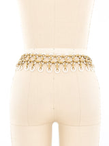 Yves Saint Laurent Enameled Chain Link Belt Accessory arcadeshops.com