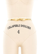 Gold Tone Metal Snake Belt Accessory arcadeshops.com