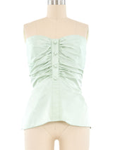 Jean-Louis Scherrer Mint Strapless Top Top arcadeshops.com