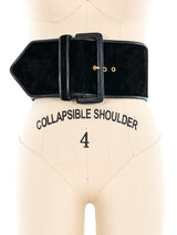 Gianfranco Ferre Oversized Velvet Waist Belt Accessory arcadeshops.com
