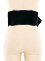 Gianfranco Ferre Oversized Velvet Waist Belt Accessory arcadeshops.com