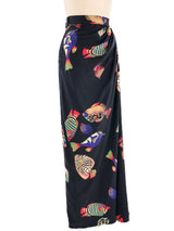 Lanvin Tropical Print Maxi Skirt Bottom arcadeshops.com