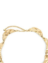 Gold Tone Brutalist Collar Necklace Accessory arcadeshops.com