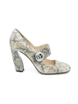 Prada Snakeskin Mary Janes, 37.5 Accessory arcadeshops.com
