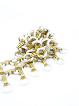 Yves Saint Laurent Enameled Chain Link Belt Accessory arcadeshops.com