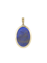 14k Lapis Cabochon Pendant Fine Jewelry arcadeshops.com