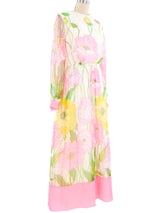 1960's Jack Bryan Floral Gown Dress arcadeshops.com