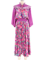 Diane Freis Printed Chiffon Dress Dress arcadeshops.com