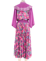 Diane Freis Printed Chiffon Dress Dress arcadeshops.com