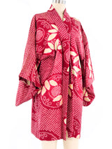 Berry Tie Dye Printed Kimono Jacket arcadeshops.com