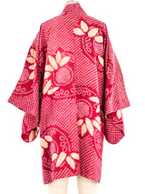 Berry Tie Dye Printed Kimono Jacket arcadeshops.com
