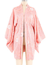 Peach Shibori Haori Kimono Jacket arcadeshops.com