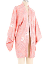 Peach Shibori Haori Kimono Jacket arcadeshops.com