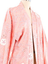 Peach Shibori Haori Kimono Jacket arcadeshops.com