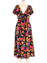 Oscar De La Renta Floral Print Dress Dress arcadeshops.com
