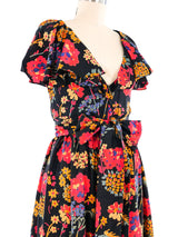 Oscar De La Renta Floral Print Dress Dress arcadeshops.com