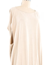Issey Miyake Beige Cotton Drawstring Dress Dress arcadeshops.com
