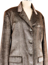 Moschino Metallic Three Button Jacket Jacket arcadeshops.com