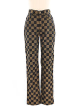 Fendi Checkered Pants Bottom arcadeshops.com