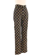 Fendi Checkered Pants Bottom arcadeshops.com