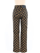 Fendi Checkered Pants Bottom arcadeshops.com
