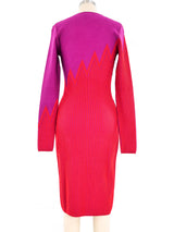 Thierry Mugler Couture Two Tone Knit Dress Dress arcadeshops.com