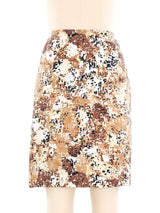 Prada Printed Silk Skirt Bottom arcadeshops.com