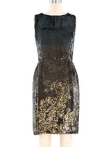 Oscar de la Renta Sequin Cocktail Dress Dress arcadeshops.com